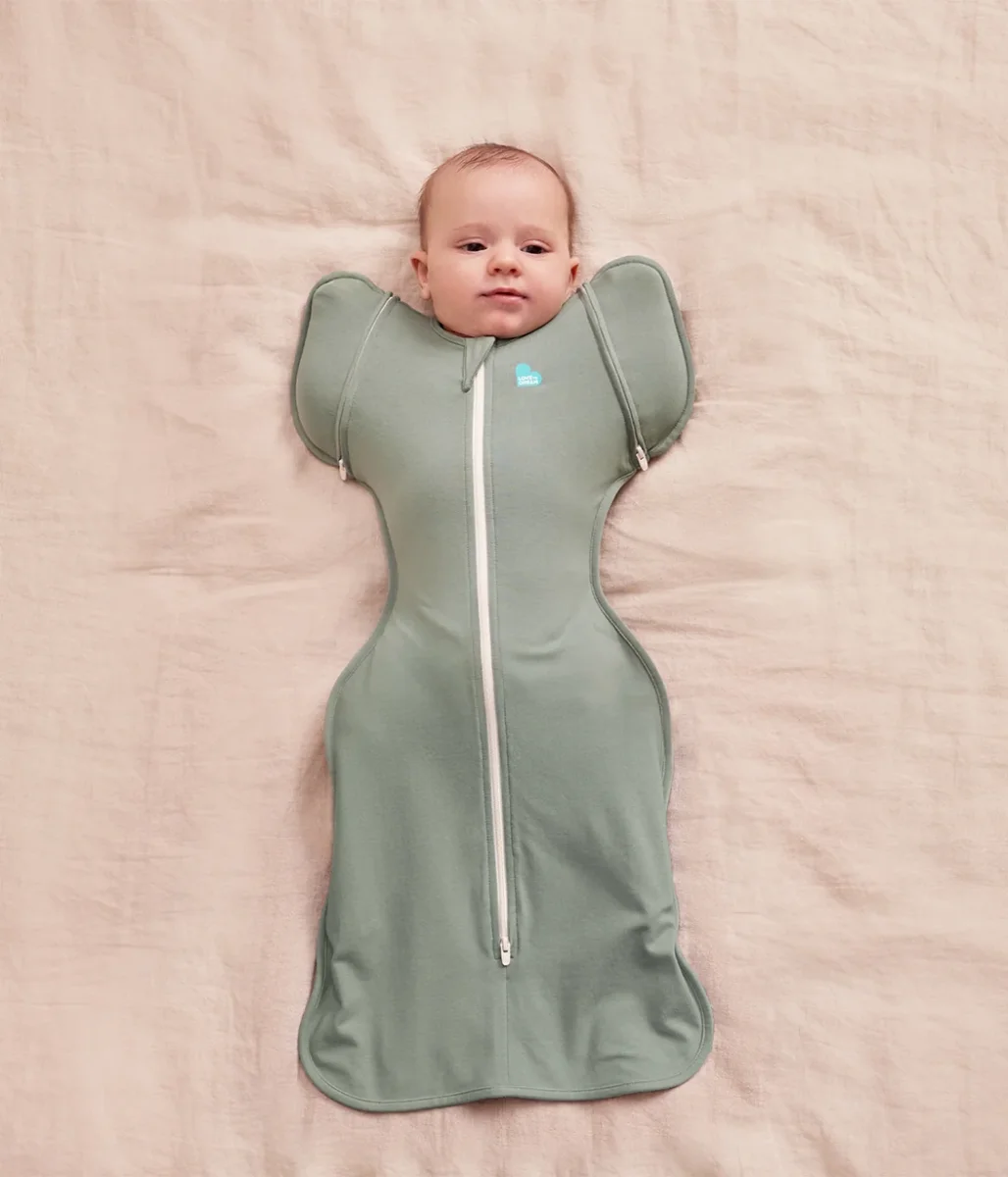 Swaddle Up™ Saco de dormir de transición 2 en 1 1.0 TOG de Viscosa de Bambú Verde Oliva Intenso