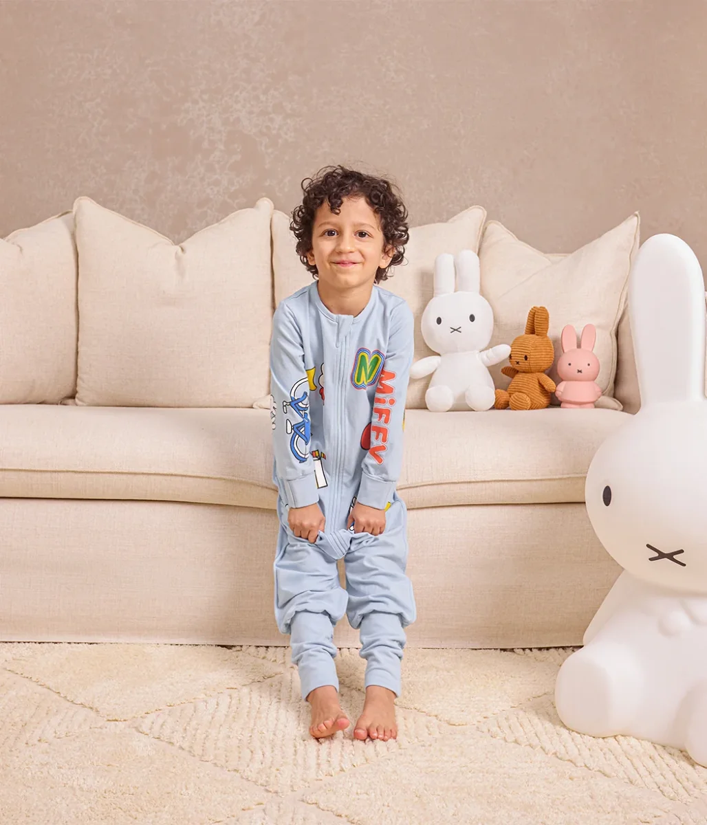 Pijama de Manga Larga 1.0 TOG de Algodón Azul con Estampado de Miffy