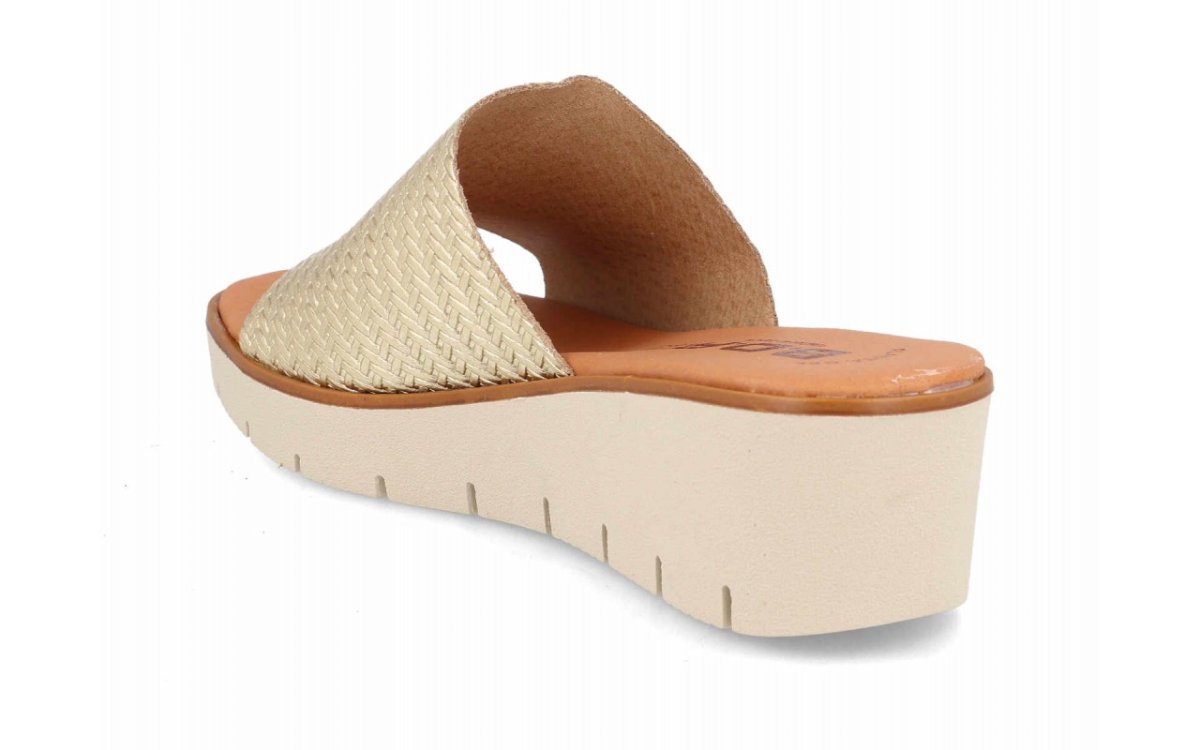 Sandalia tipo pala para mujer modelo 6002 con acabado trenzado y planta de gel - Imagen 6