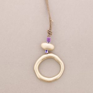 COLLAR CÍRCULO MORADO