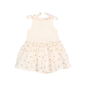 Vestido combinado con estampado de Peras- BÚHO