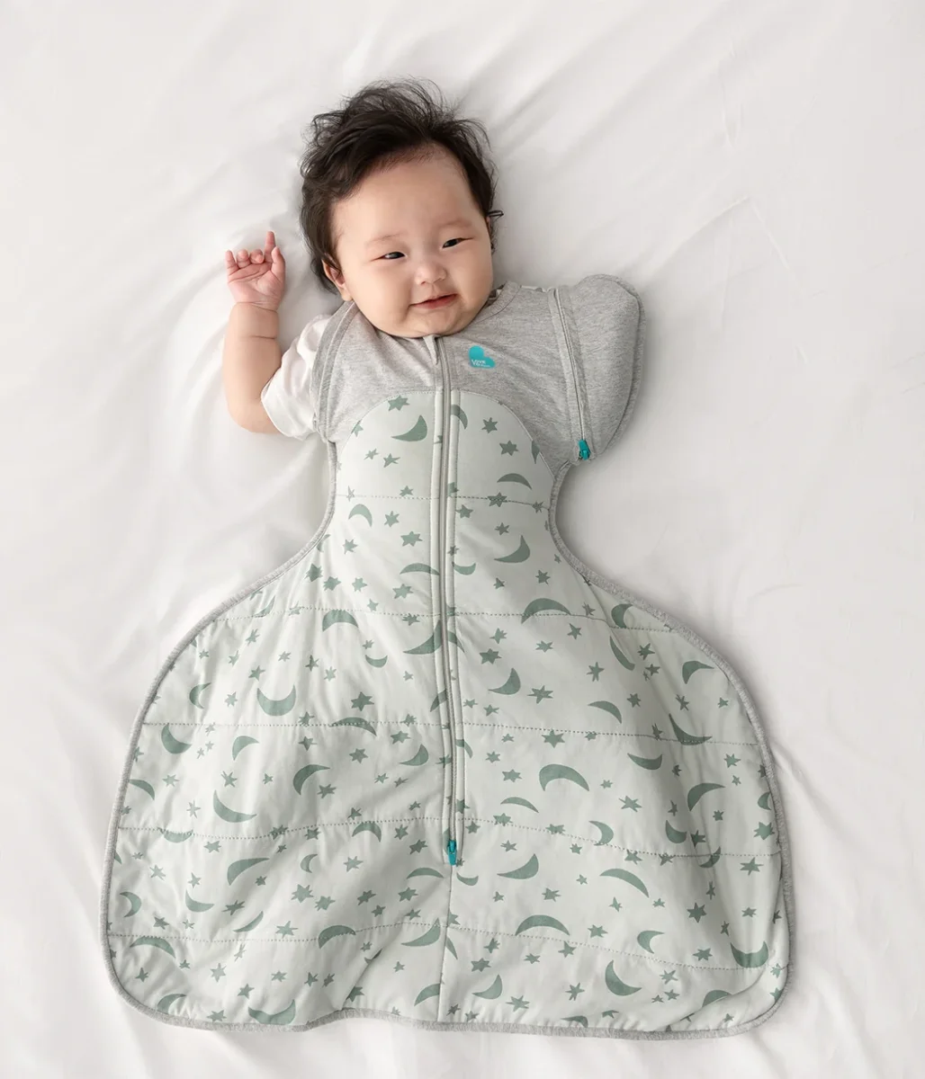 Swaddle Up™ Bolsa de transición Arnés de cadera 2.5 TOG Algodón Oliva Claro de luna - Imagen 2
