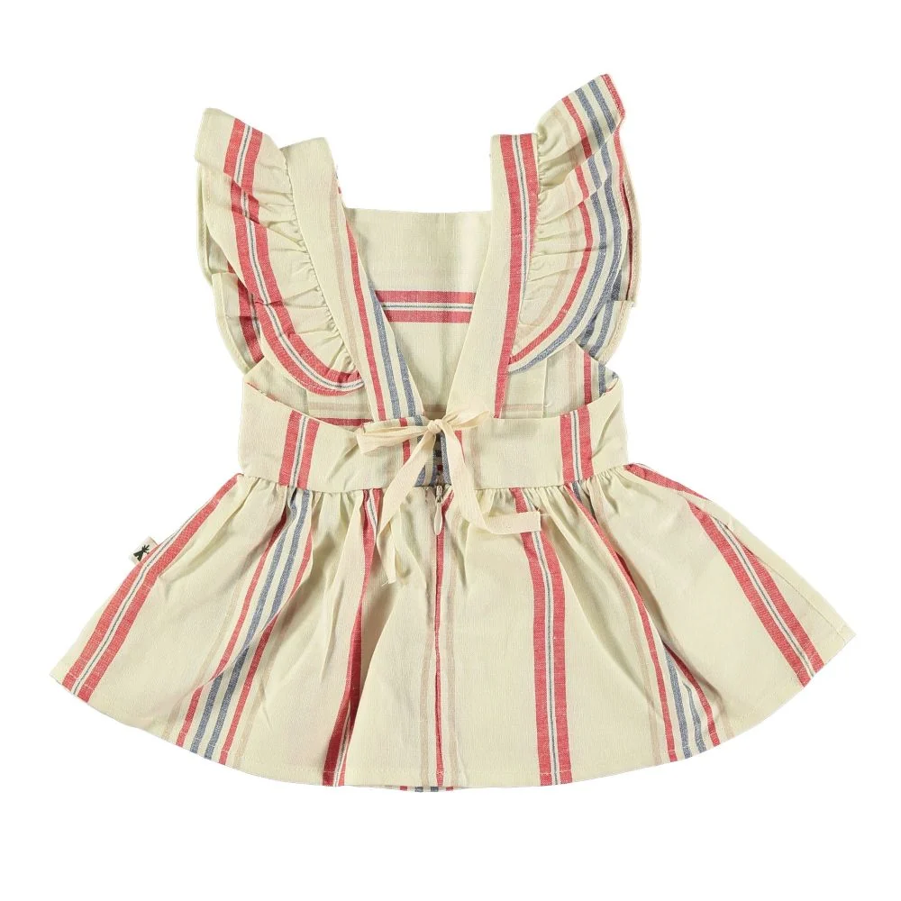 Vestido con volantes de rayas- PETIT INDI - Imagen 3