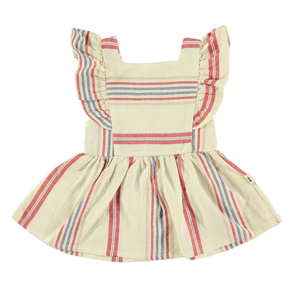 Vestido con volantes de rayas- PETIT INDI - Imagen 2