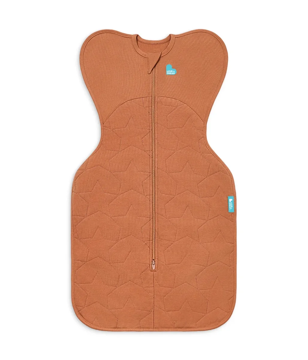 Swaddle Up™ Saco de arrullo 2.5 TOG Algodón Avellana Estrella acolchada - Imagen 3