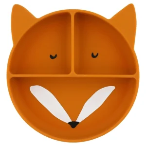 Plato compartimentado de silicona con ventosa Fox-TRIXIE