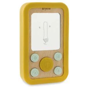 Teléfono de silicona da madera para Bebés Mrs León-TRIXIE
