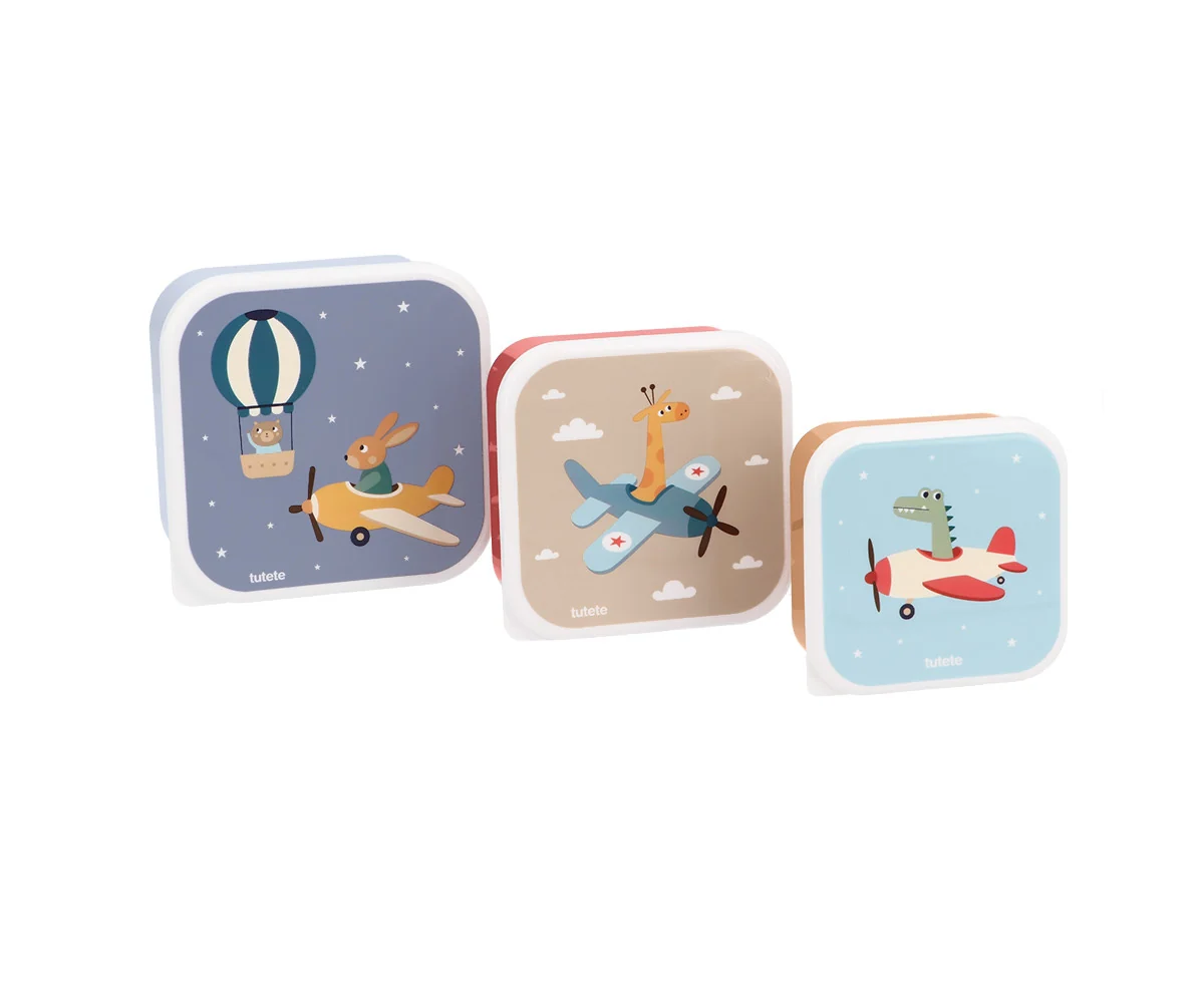 3 Fiambreras Globos y Aviones-TUTETE - Imagen 2