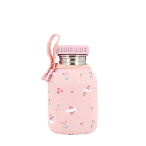 Botella de Acero con Funda 350ml Pajaritos en Flor -TUTETE
