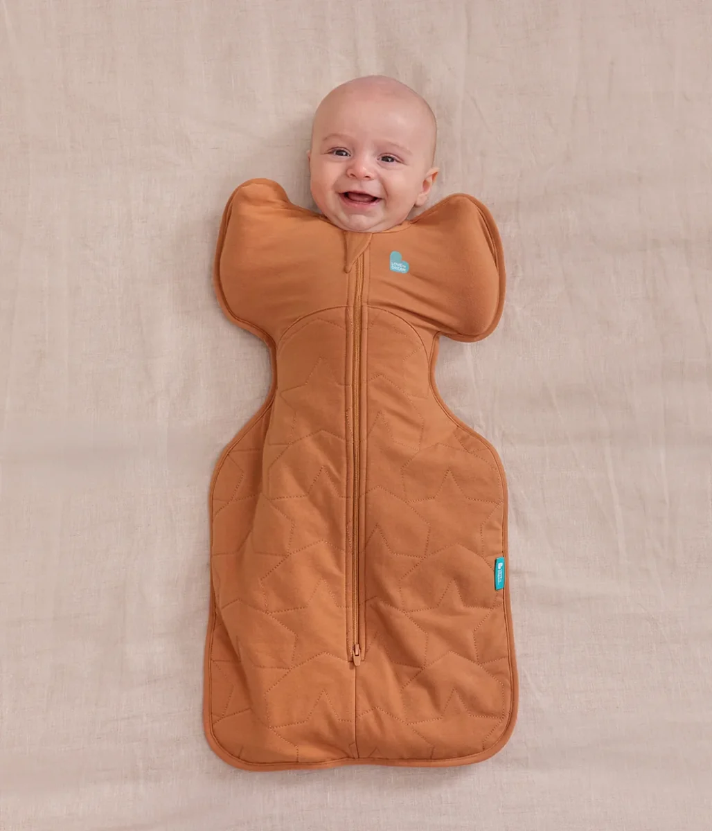 Swaddle Up™ Saco de arrullo 2.5 TOG Algodón Avellana Estrella acolchada - Imagen 2