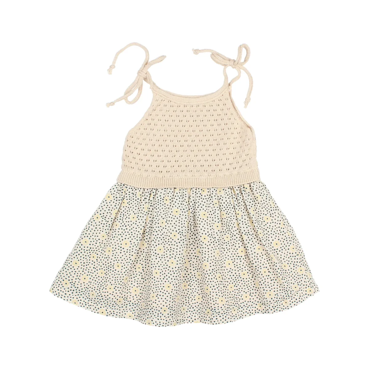 Vestido estampado de topos y flores BB- BÚHO - Imagen 3