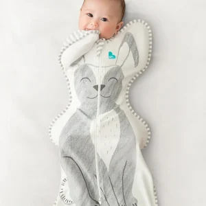 Swaddle Up™ 1.0 TOG Algodón Gris Stevie The Bunny™