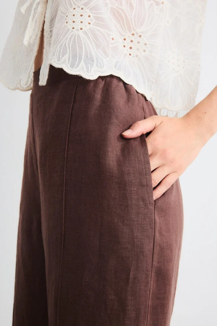 PANTALÓN AURORA MARRÓN - Imagen 3