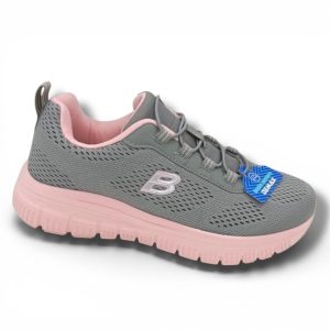 Deportivo de Señora color gris con rosa Ultra Ligero y Flexible – Modelo 7-2302H