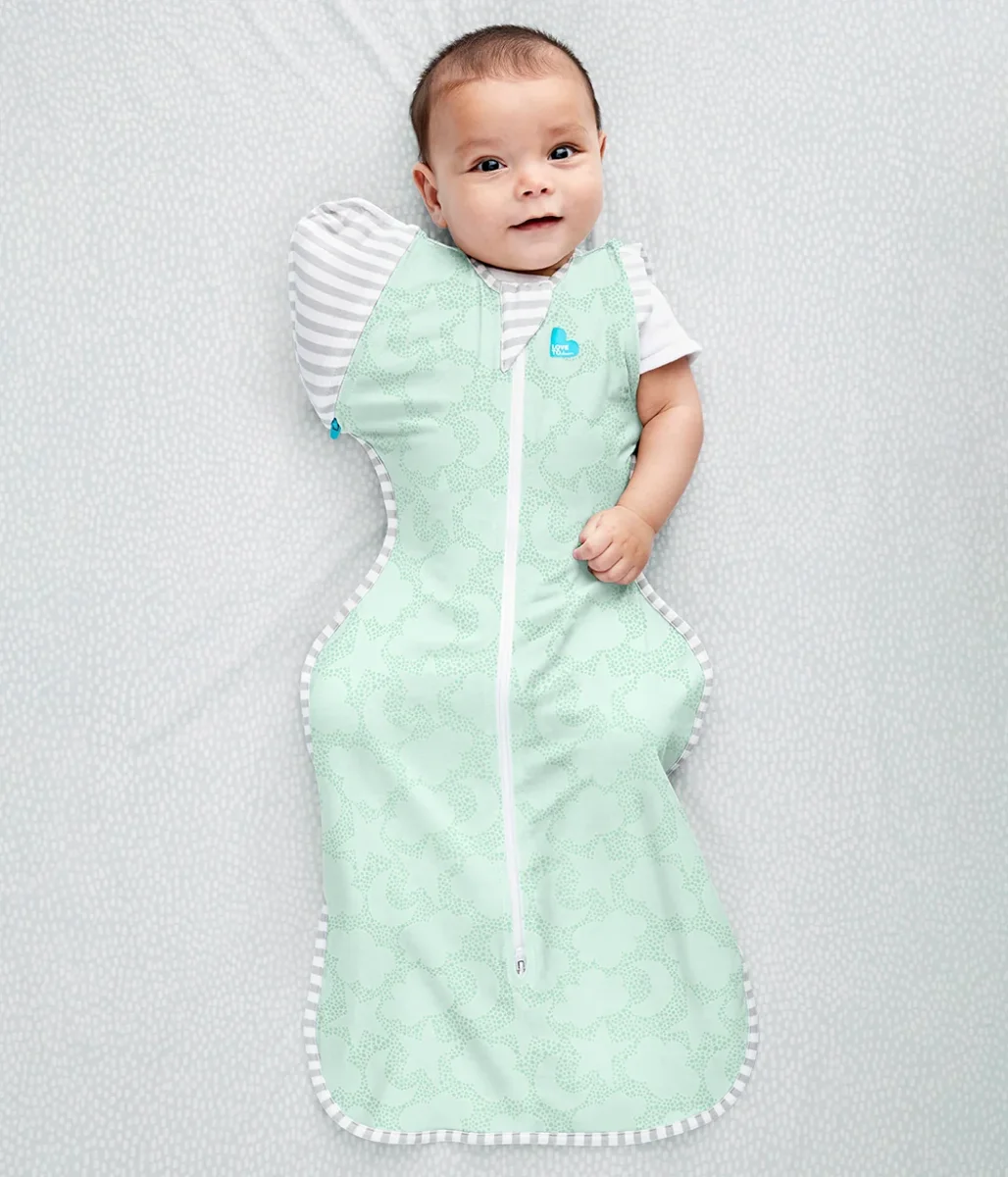Swaddle Up™ Bolso de transición 1.0 TOG Algodón orgánico Menta Celestial Dot - Imagen 4