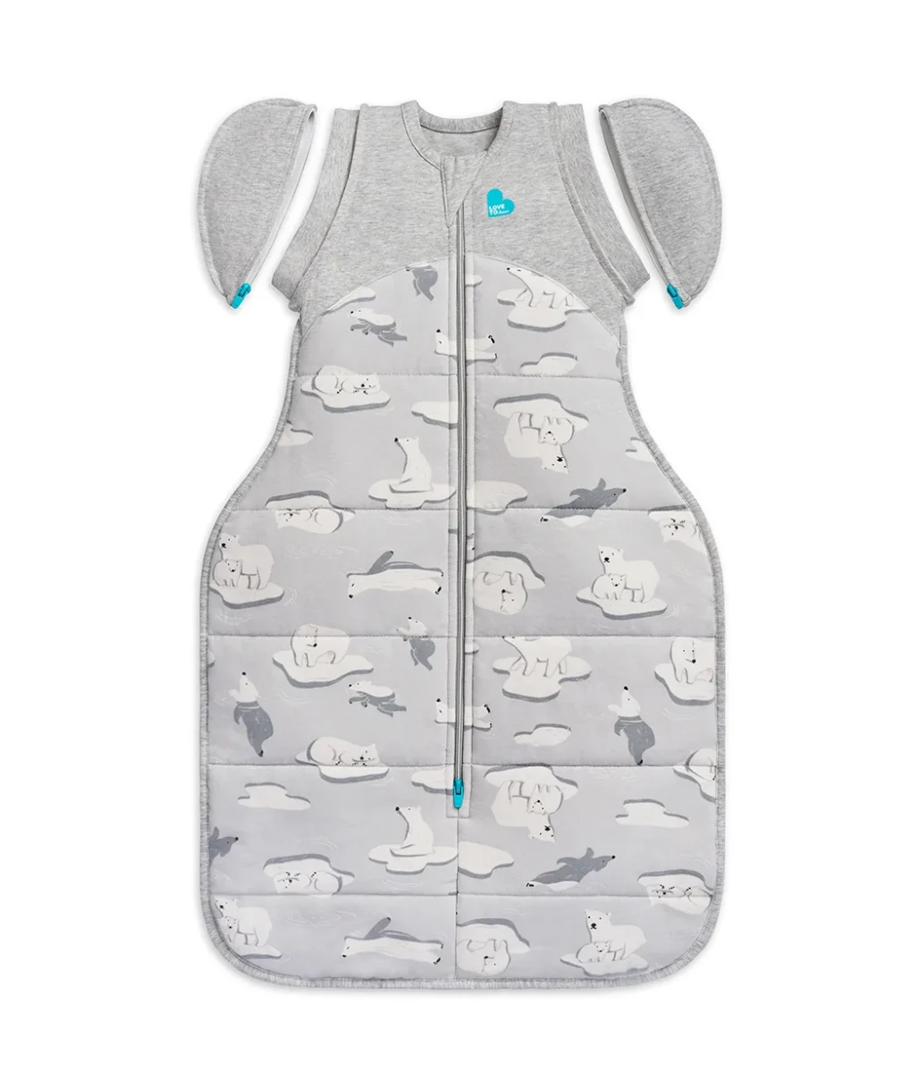 Swaddle Up™ Bolsa de transición 3.5 TOG Algodón Gris Polo Sur - Imagen 3
