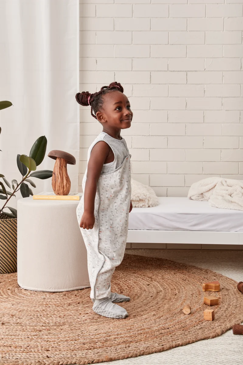 Pijama 0.2 TOG Algodón Orgánico Gris Gaviotas - Imagen 6
