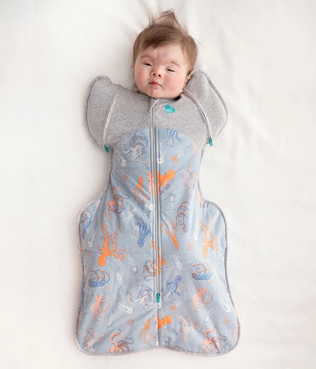Swaddle Up™ Bolso de transición 2.5 TOG Algodón Chambray Azul Kraken