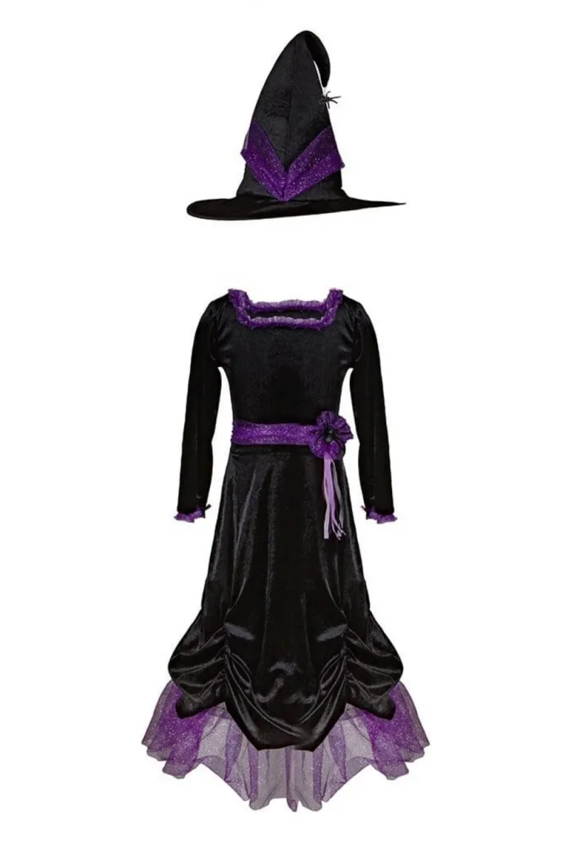 Disfraz de bruja Vera de terciopelo con sombrero- GREAT PRETENDERS - Imagen 7