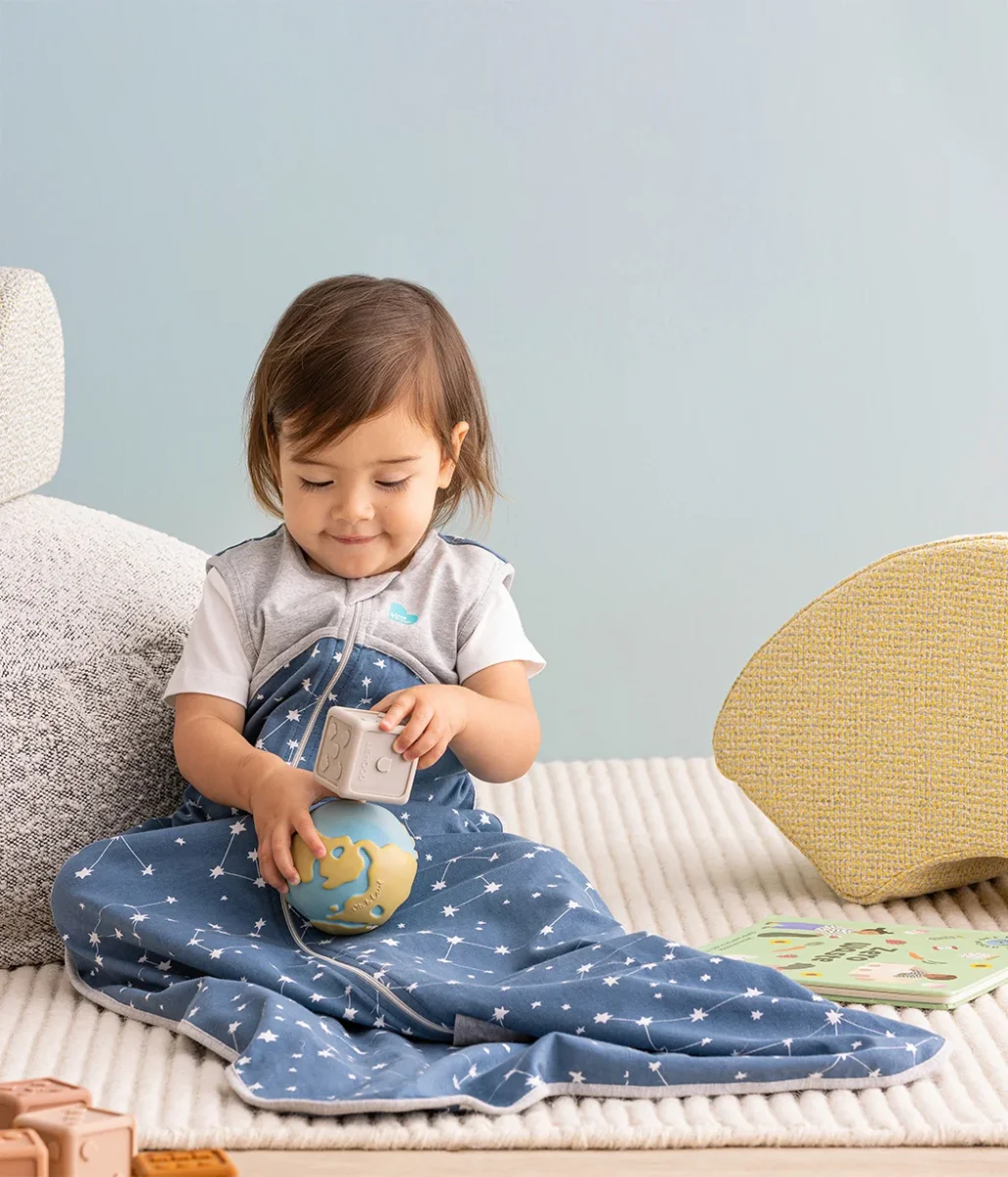 Saco de dormir Sin mangas 0,2 TOG Algodón orgánico Denim Stellar