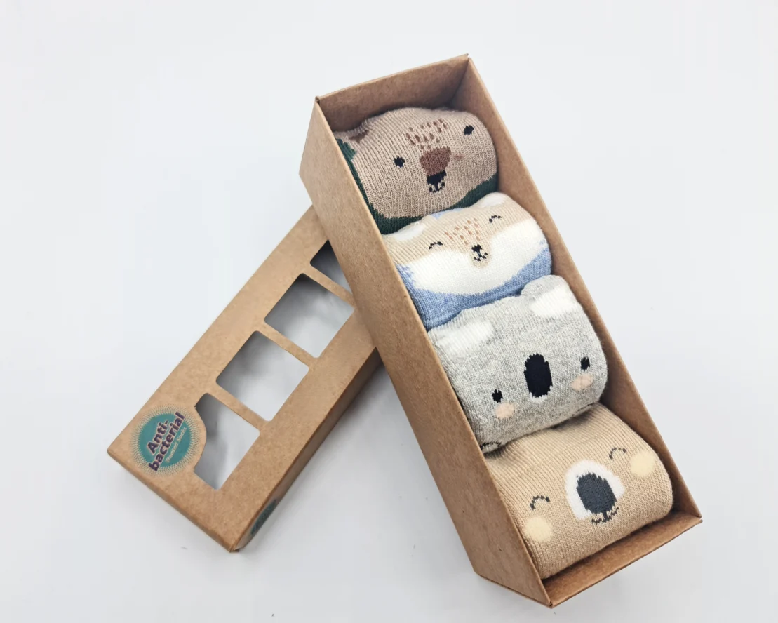 Pack calcetines animales con suela antideslizante - MONNUAGE - Imagen 3