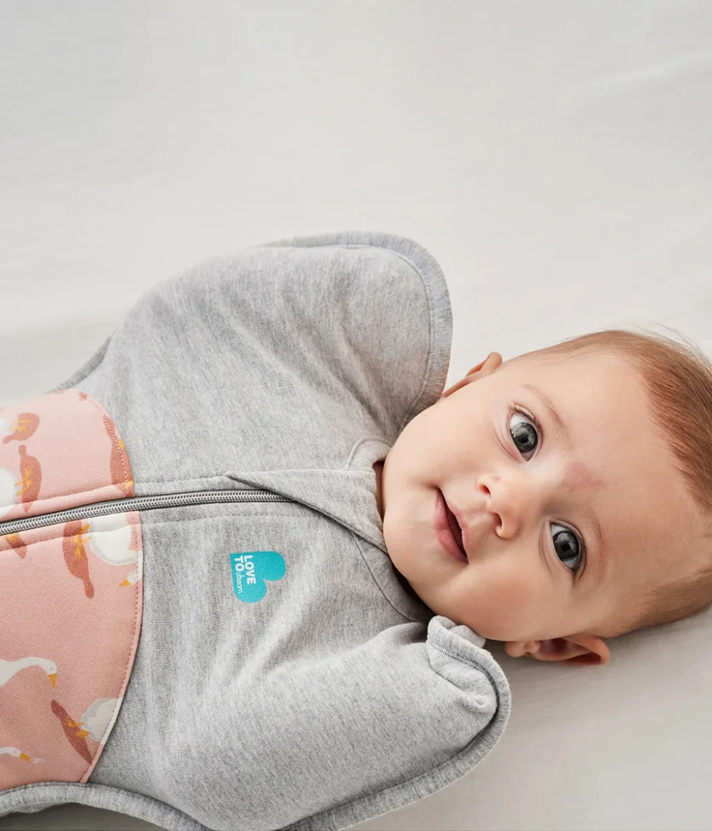 Swaddle Up™ 2.5 TOG Algodón Rosa Viejo Silly Goose - Imagen 5