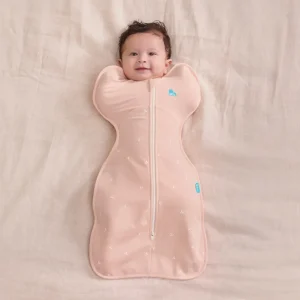 Swaddle Up™ Saco de arrullo 1.5 TOG Polar de algodón Rosa suave Ramitas