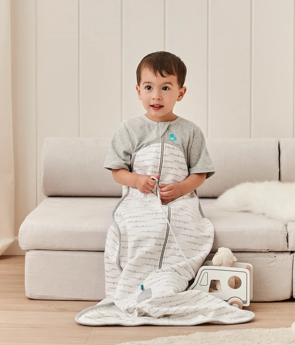 Saco de Dormir Manga Corta 1.0 TOG Algodón Orgánico Blanco Dreamer