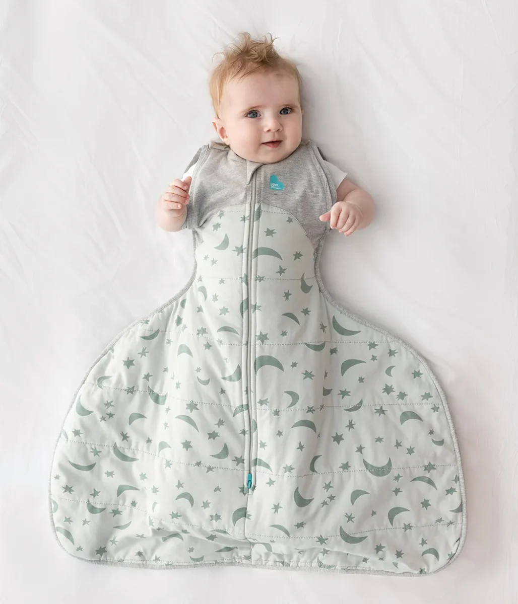 Swaddle Up™ Bolsa de transición Arnés de cadera 2.5 TOG Algodón Oliva Claro de luna - Imagen 5