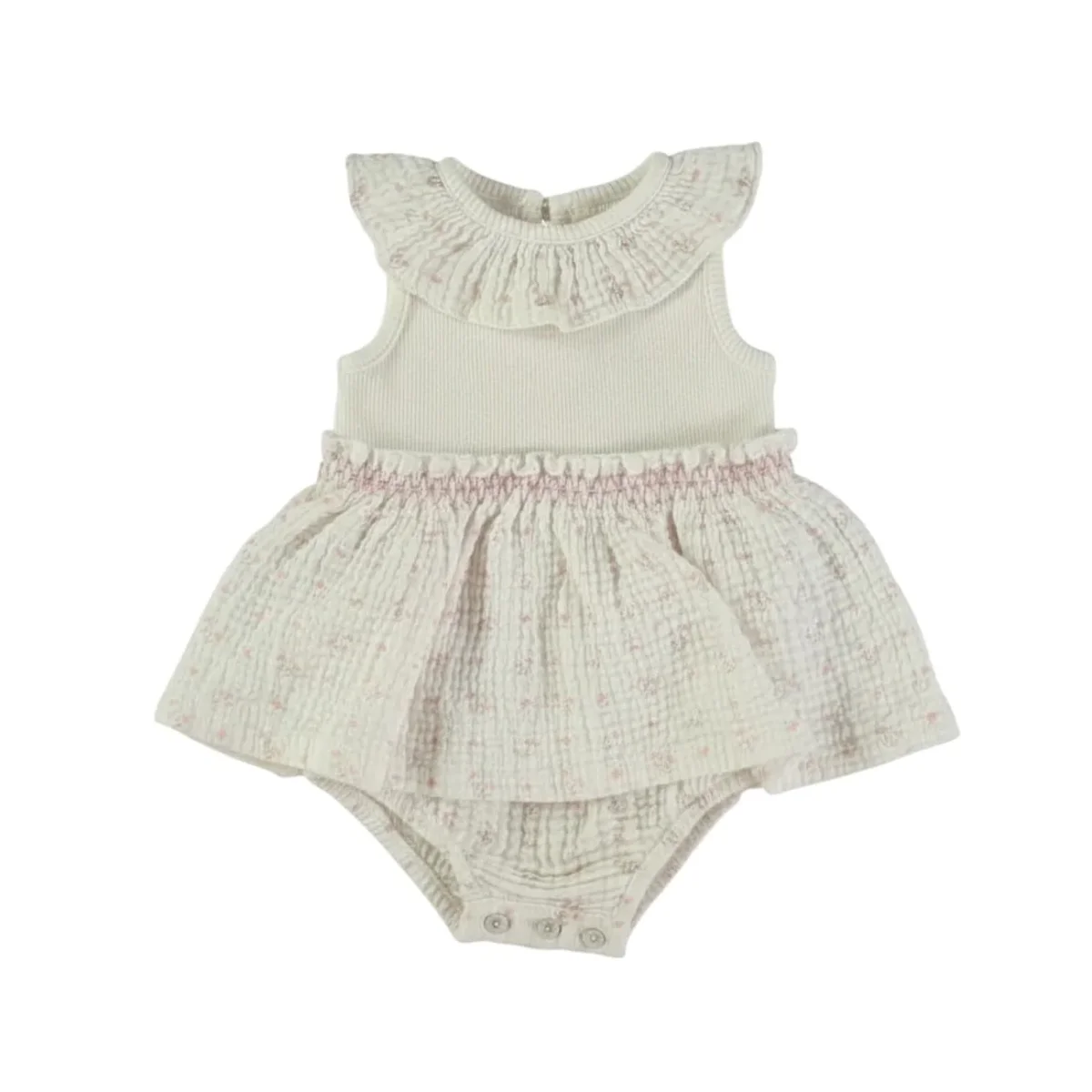 Vestido ranita Flores Cherry-TINY FISH