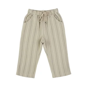 Pantalón Baggi a rayas con bolsillo Sand -TINY FISH