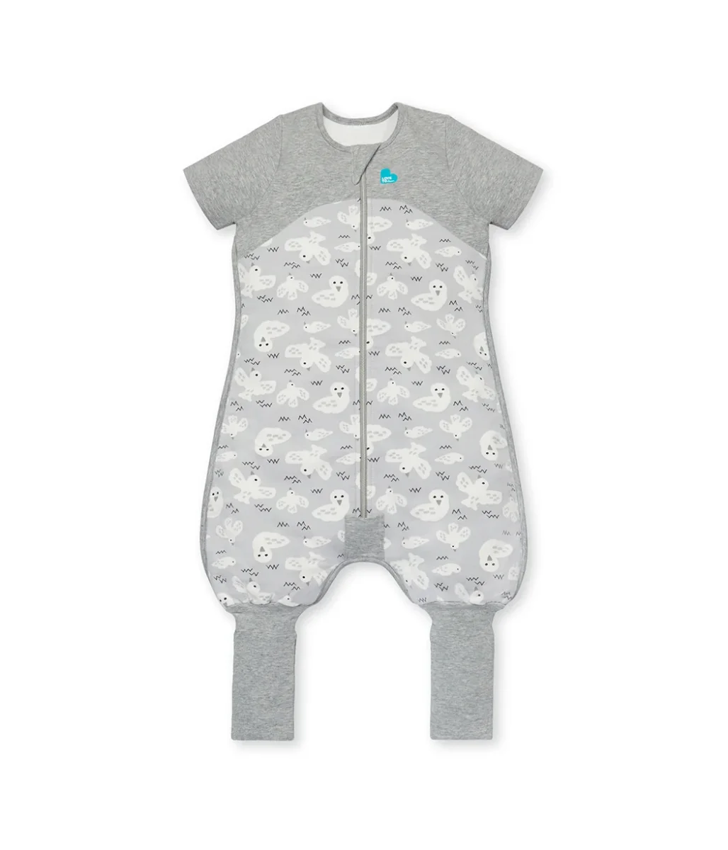 Pijama Manga Corta 1.5 TOG Algodón Orgánico Palomas Grises - Imagen 3