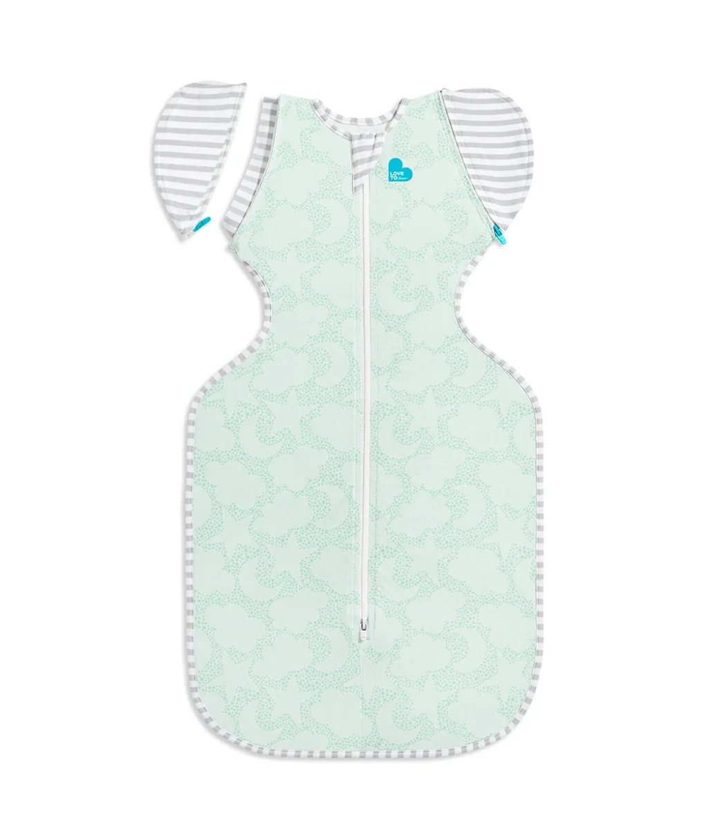 Swaddle Up™ Bolso de transición 1.0 TOG Algodón orgánico Menta Celestial Dot - Imagen 3