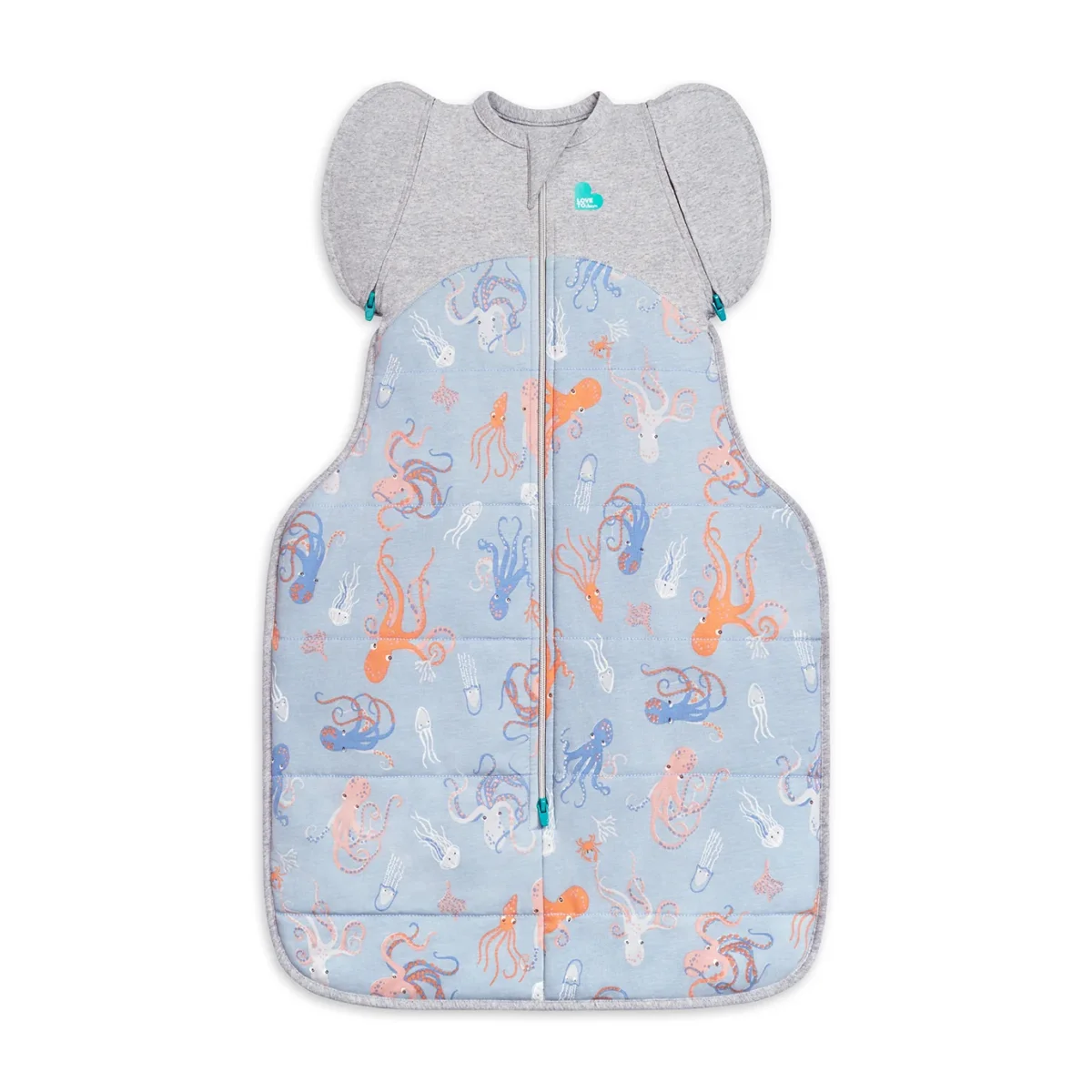 Swaddle Up™ Bolso de transición 2.5 TOG Algodón Chambray Azul Kraken - Imagen 3
