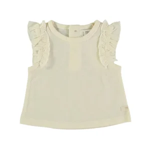 Camiseta con volantes Jeans -TINY FISH