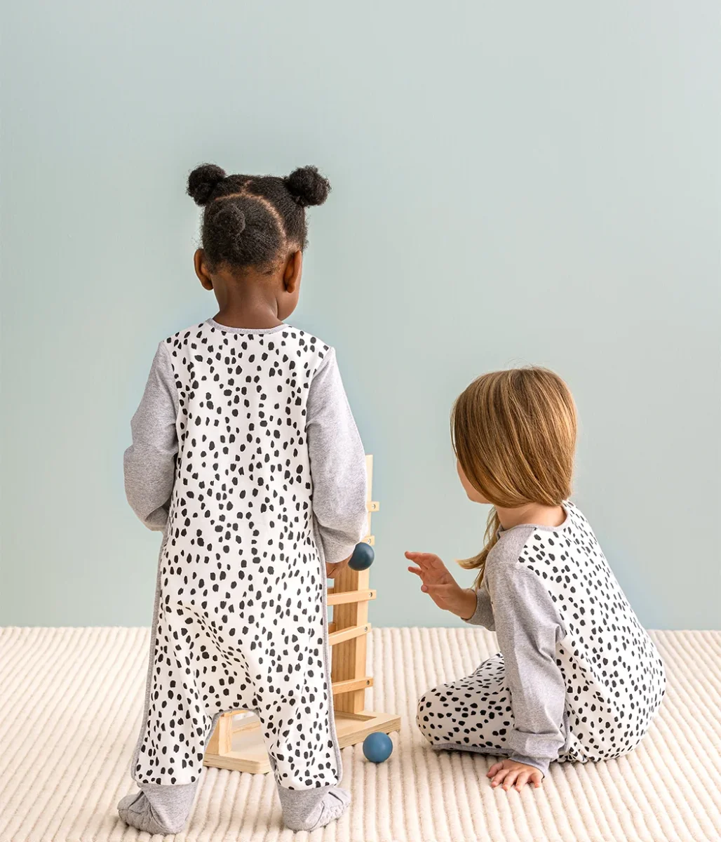 Pijama Manga Larga 1.5 TOG Algodón Orgánico Blanco Animal - Imagen 8