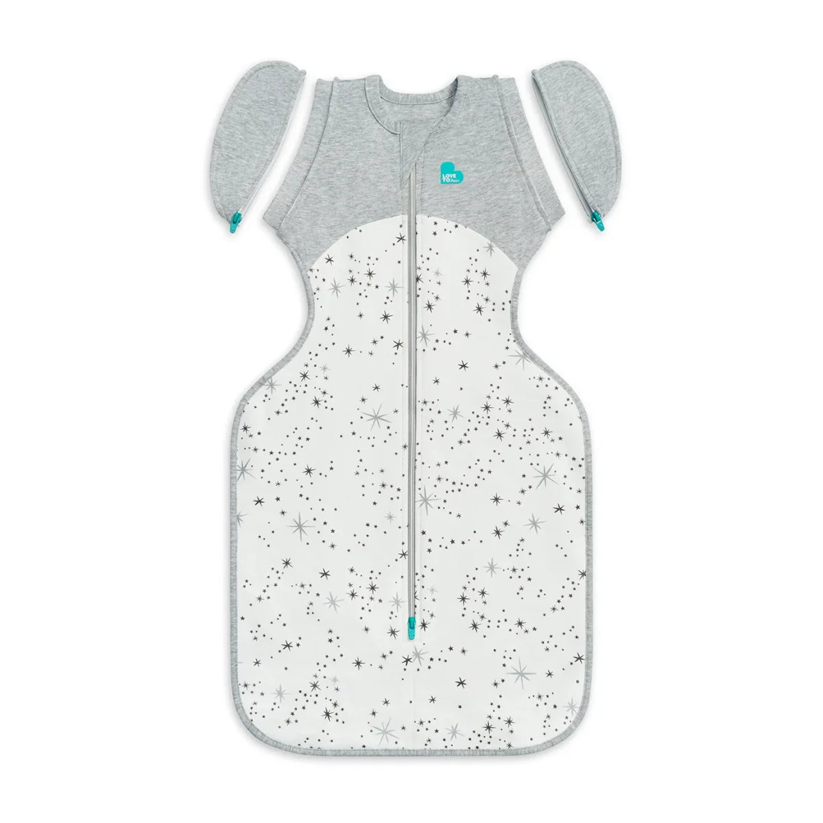 Swaddle Up™ Bolsa de transición 1.5 TOG Algodón Blanco Estrella del Norte - Imagen 3