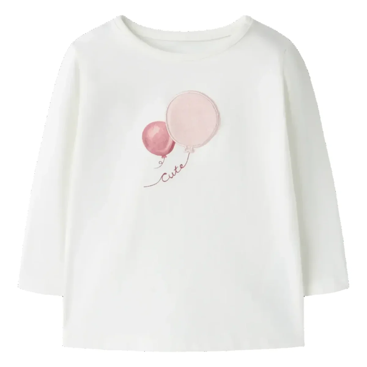 Camiseta manga larga Globos Rosas-NAME IT