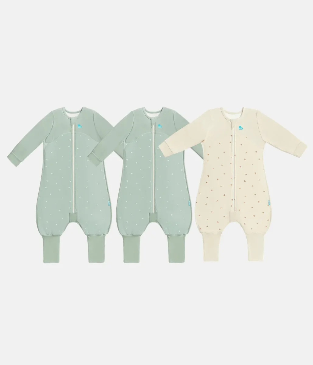Swaddle Up Starter Set | 1,0 TOG | Blanco Nubes Conejitos | Blanco Soñador | Jaspeado Natural - Imagen 2