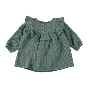 Vestido de cuadros verdes - PETIT INDI