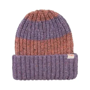 Gorro rayas grandes lila y rosa- TINYCOTTONS