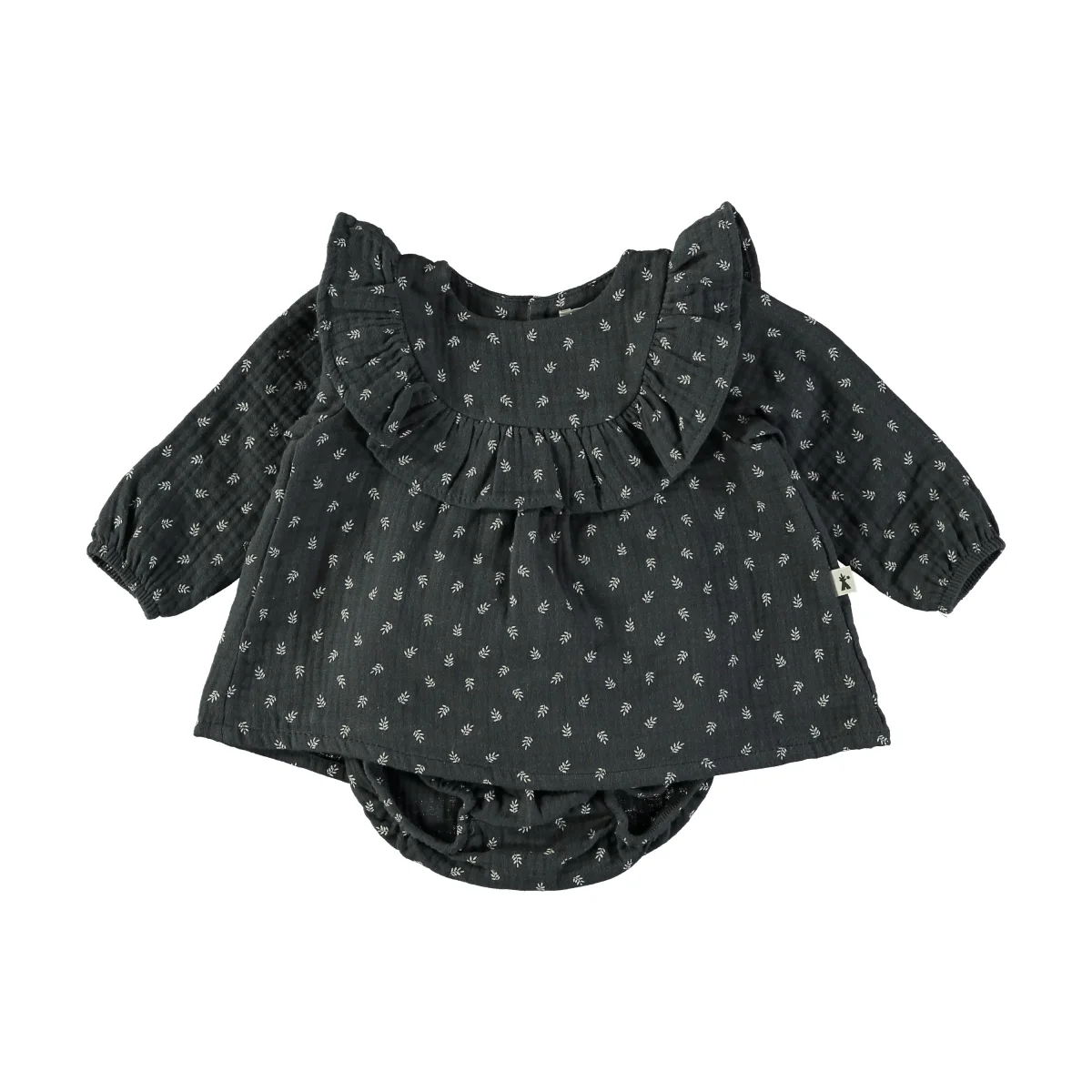 Vestido con espigas y culote negro - PETIT INDI - Imagen 2