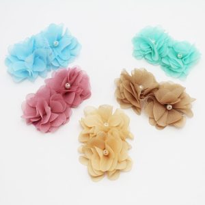 Adorno flor perla clip zapatos