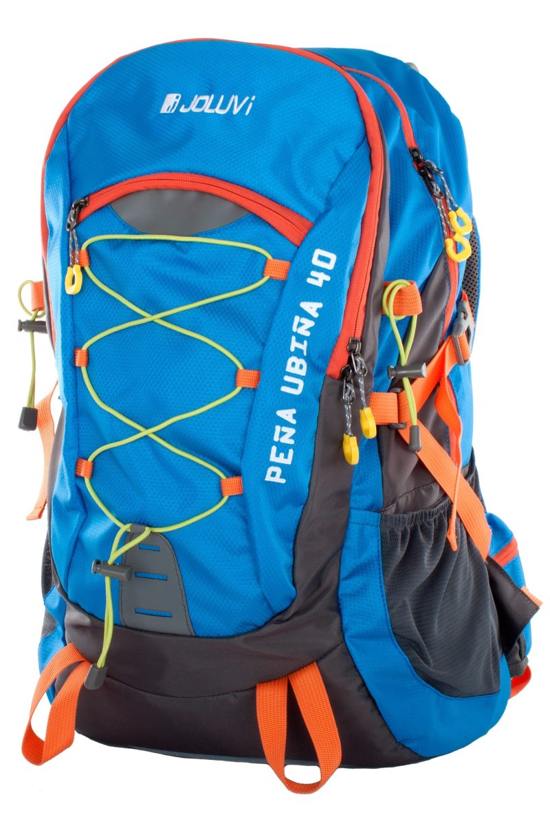 MOCHILA JOLUVI PEÑAUBIÑA 40L Azul Royal Naranja - Imagen 2