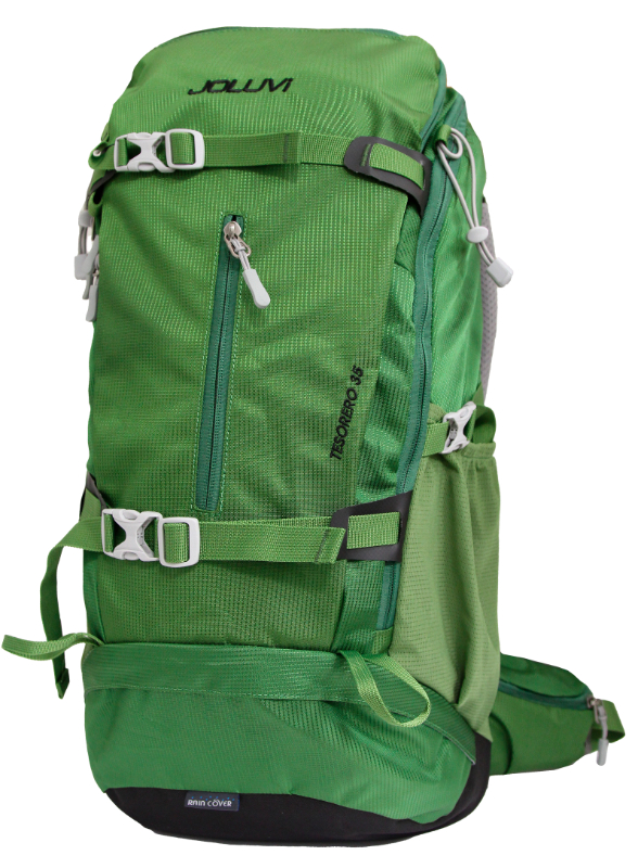 MOCHILA JOLUVI TESORERO 38 VERDE BOSQUE