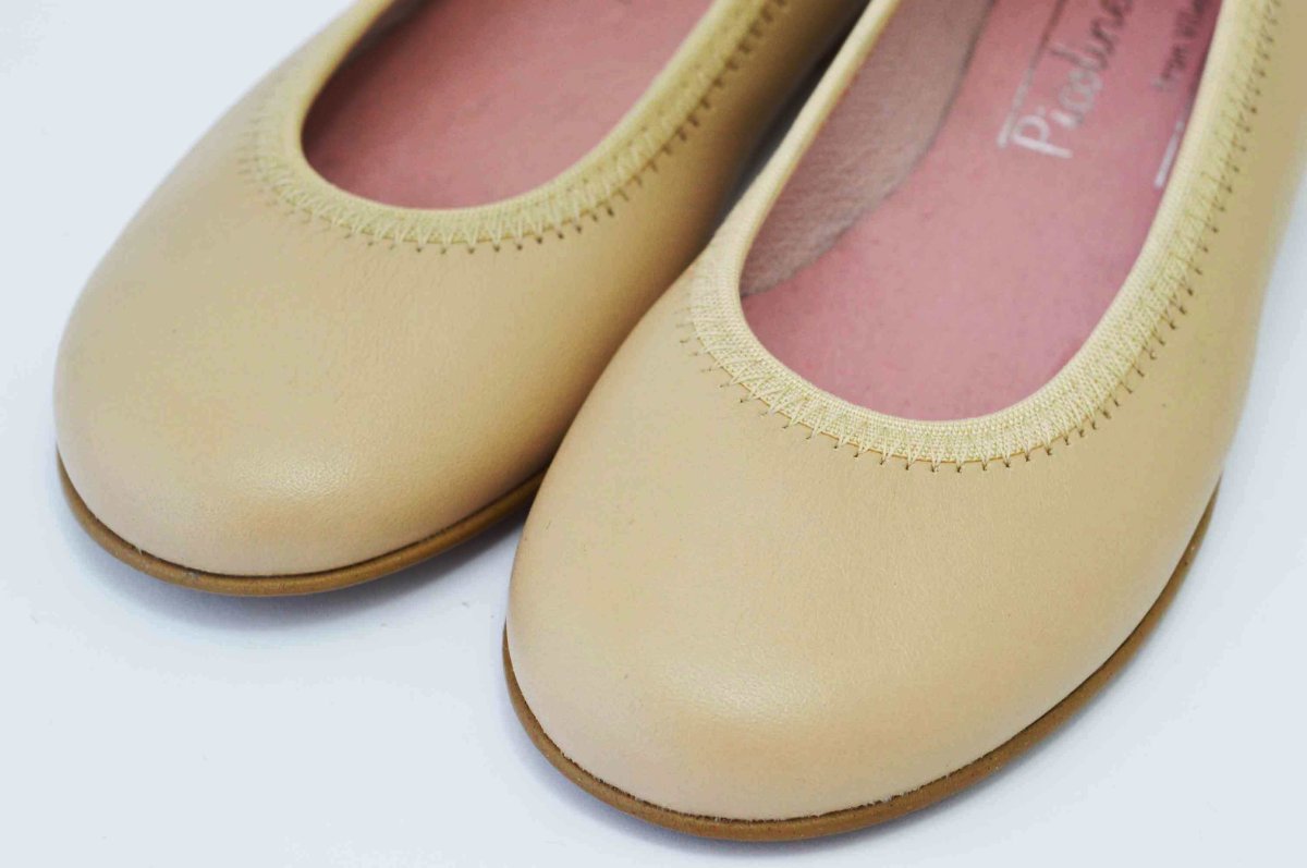 Bailarinas camel con adornos lazos - Imagen 6