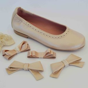 Bailarina nacarado crema niña