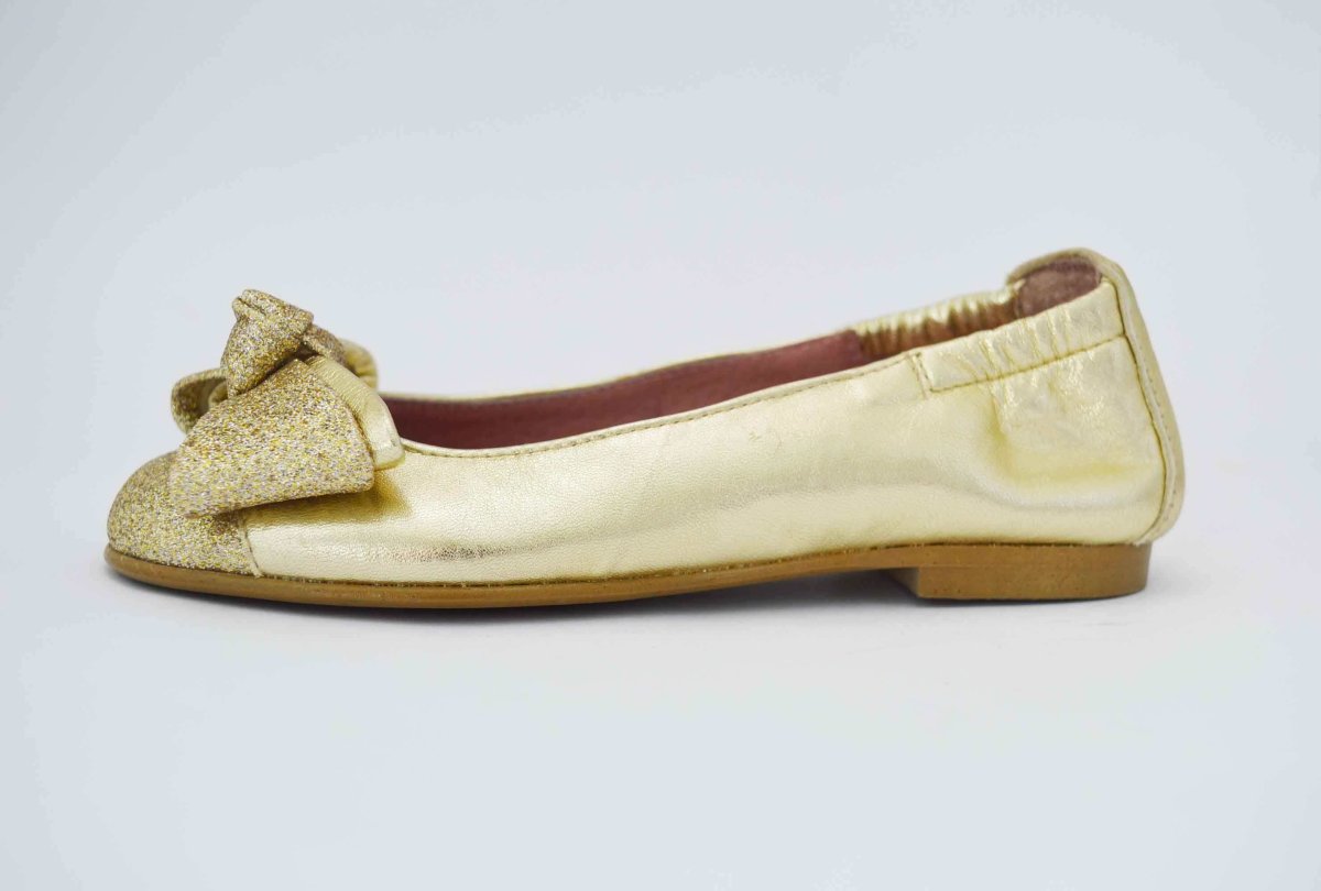 Bailarinas dorado con puntera glitter dorado - Imagen 9