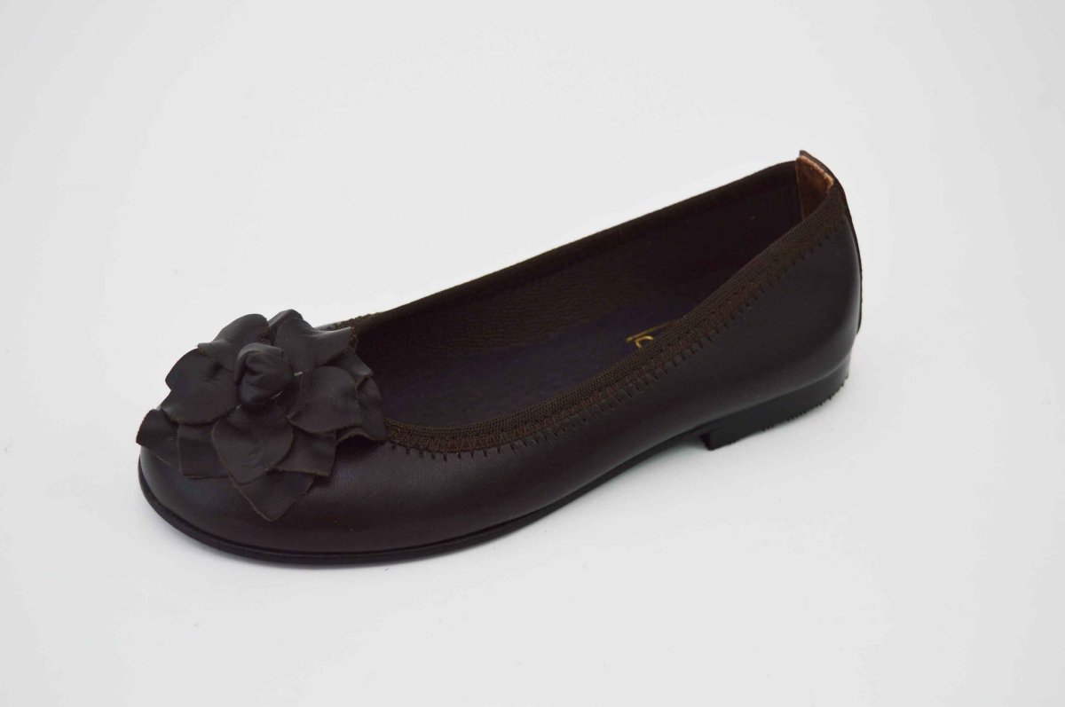 Bailarinas marrón chocolate con adornos - Imagen 9