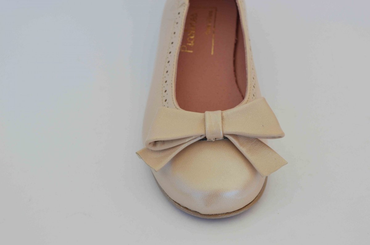 Bailarina nacarado crema niña - Imagen 4